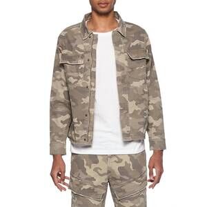 NEW ELEVEN PARIS woven camo jacket in desert camo